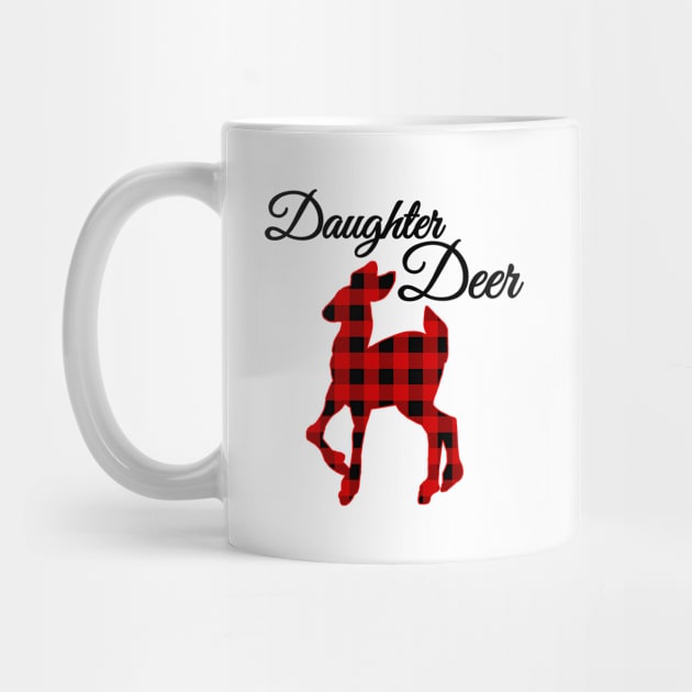 Buffalo Plaid Christmas Deer by MIRO-07